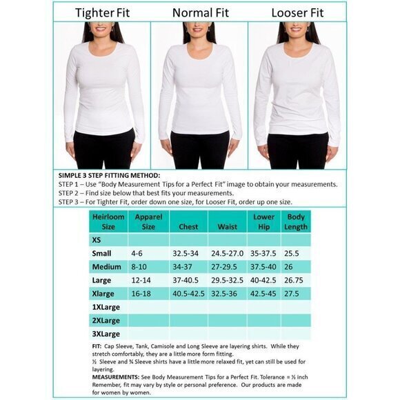 Heirloom Women's White Long Sleeve Scoop Neck T-Shirt Size S - Picture 2 of 6